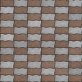 Seamless Texture of Pavement as Wavy Parallelogram