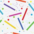 Seamless texture with pencils. Template for design Royalty Free Stock Photo