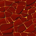 Seamless texture red stone with lava or fire Royalty Free Stock Photo