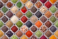 Seamless texture with spices and herbs