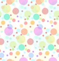 Seamless texture with transparent multi-colored sweets. Royalty Free Stock Photo