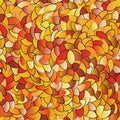 Seamless texture of a variety of fallen leaves Royalty Free Stock Photo