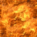 Seamless texture or wallpaper, Fire flame texture. Blaze flames background Royalty Free Stock Photo