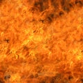 Seamless texture or wallpaper, Fire flame texture. Blaze flames background Royalty Free Stock Photo