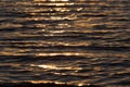 Seamless texture warm color shining sunset water surface