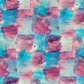 Seamless texture watercolor square board blue