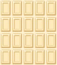 Vector seamless texture with white chocolate bar. Royalty Free Stock Photo