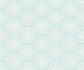Seamless textured circles, hand drawn flowers