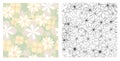 seamless textures of flowers