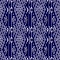 seamless Thai pattern, blue and white modern shape for design, porcelain, ceramic tile, texture, wall, paper and fabric