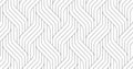 Seamless thin linear pattern. Abstract geometric wavy background. Stylish monochrome texture Royalty Free Stock Photo