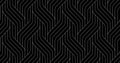 Seamless thin linear pattern. Abstract geometric wavy background. Stylish monochrome texture Royalty Free Stock Photo