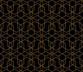 Seamless thin linear vector pattern. Abstract geometric background. Stylish fractal texture