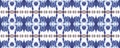 Seamless Tie and Dye Texture. Ethnic Pattern. Psychedelic Geo Pattern. Blue and white Hippie Borders. Abstract Tile pattern. blue