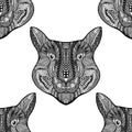 Seamless Tiger pattern Royalty Free Stock Photo
