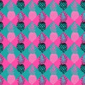 Seamless Pineapple Pattern In Pink