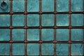 The old metal blue wall. Royalty Free Stock Photo