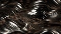 Silver Seamless Tile of Wavy Abstract Background - Generative AI. Royalty Free Stock Photo