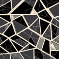 Seamless tile mosaic pattern. Mosaic background.  generative AI Royalty Free Stock Photo