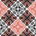 Seamless tile ornamental patchwork abstract pattern