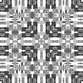 Seamless tile ornamental patchwork abstract pattern