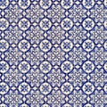 Seamless tile pattern of ancient ceramic tiles Royalty Free Stock Photo