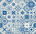 345_Seamless tile pattern. Colorful Lisbon Royalty Free Stock Photo