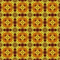 Seamless Tile Pattern, Crazy Patchwork Quilt Ornament Royalty Free Stock Photo