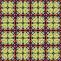 Seamless Tile Pattern, Crazy Patchwork Quilt Ornament Royalty Free Stock Photo