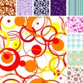 Seamless tile patterns Royalty Free Stock Photo