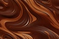 Seamless tile of sweet melted milk chocolate texture with silky swirls Royalty Free Stock Photo