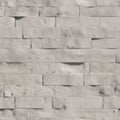 Seamless Tileable Concrete White wall texture. White Bricks Background Royalty Free Stock Photo