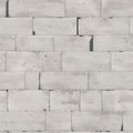 Seamless Tileable Concrete White wall texture. White Bricks Background Royalty Free Stock Photo