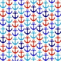 Seamless Tileable Nautical Themed Vector Background or Wallpaper