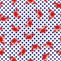 Seamless Tileable Nautical Themed Vector Background or Wallpaper