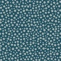 Seamless tileable tiny flowers background pattern Royalty Free Stock Photo