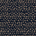 Seamless tileable tiny flowers background pattern Royalty Free Stock Photo