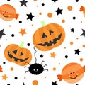 Seamless tiling Halloween texture Royalty Free Stock Photo