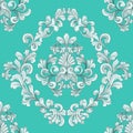 Seamless tiling floral wallpaper pattern