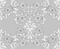 Seamless tiling floral wallpaper pattern