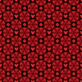 Red and black valentine texture with hearts