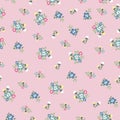 Seamless tiny cute flower pattern