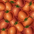 Seamless tomato background Royalty Free Stock Photo