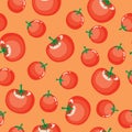 Seamless tomato background Royalty Free Stock Photo