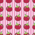 seamless tomato background. Vector illustration decorative design Royalty Free Stock Photo