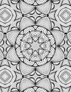 Mandala. Vintage decorative elements.Coloring book page, Oriental pattern, Flower Mandala. Royalty Free Stock Photo