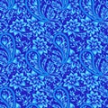 Seamless traditional classic blue pattern