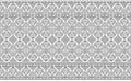 Seamless traditional indian black and white border