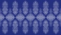 Seamless traditional indian blue border
