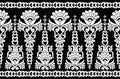 Seamless traditional indian monochrome border